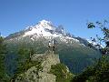 Posing on top of boulder, Cheserys (1)